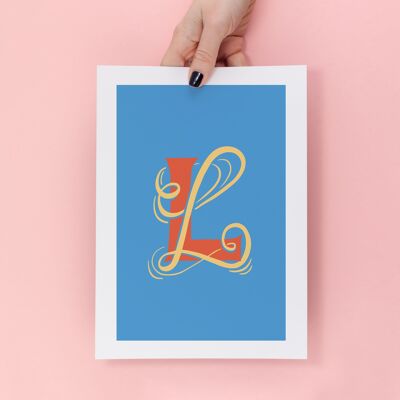 Letter L Alphabet Print