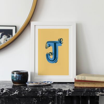 Letter J Alphabet Print