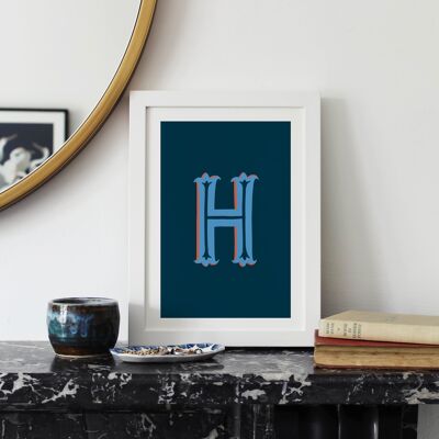 Letter H Alphabet Print