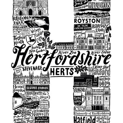 Hertfordshire Print