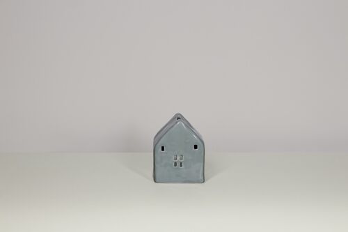 Porcelain House | Contemporary Tealight Holder | Handmade | Modern Home Décor | 2 colours & sizes	| Glazed Finish