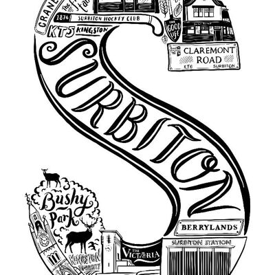 Surbiton Print