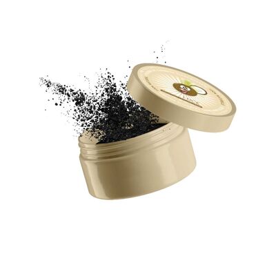 Poudre charbon coco 30g + brosse a dents en bambou offerte