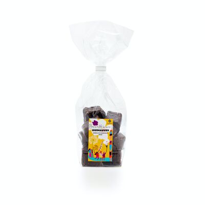 Guimauves Vanille enrobées de Chocolat Noir - Sachet Fête des Mères 100g