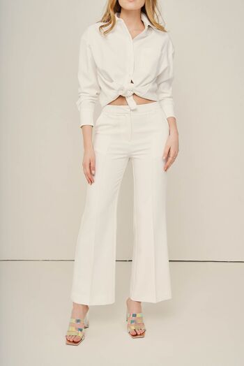 Pantalon Tailored Mila BLANC 1