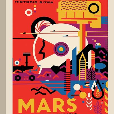 Stampa su tela: NASA, Marte
