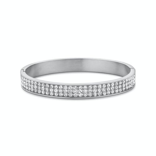 CO88 bangle with white 3 rows crystal ips