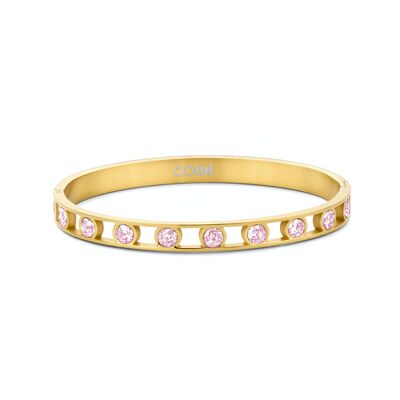 CO88 bangle with pink cz ipg