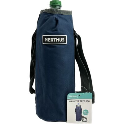 Blue Isothermal Bag, Shoulder Bag for Bottles