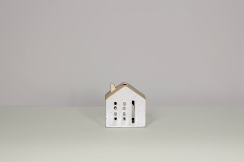 Rustic House | Porcelain Tealight Holder | Handmade	| Modern Home Décor | 3 colours & 5 designs