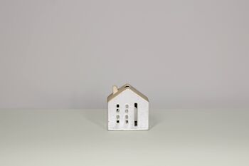 Maison Rustique | Photophore en porcelaine | Fait à la main | Décoration d'intérieur moderne | 3 couleurs & 5 motifs 1