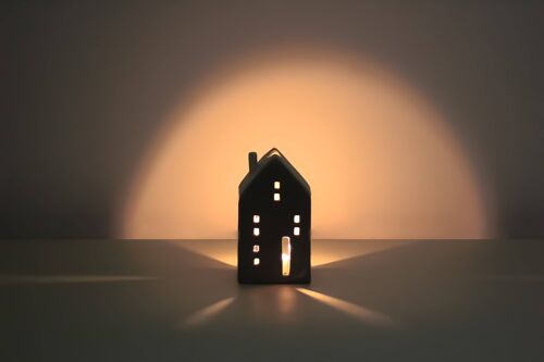 Rustic House | Porcelain Tealight Holder | Handmade | Modern Home Décor	 | 3 colours & 5 designs