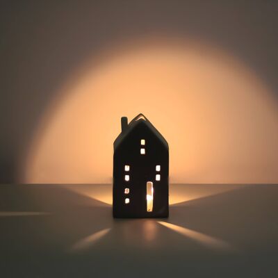 Rustic House | Porcelain Tealight Holder | Handmade | Modern Home Décor	 | 3 colours & 5 designs