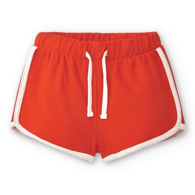 Rote sportliche Shorts für Mädchen SUERTEO