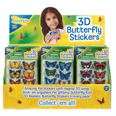 Insect Lore 3D Butterfly Stickers