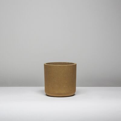 Neuer Blumentopf aus Zement | Toffee-Farbe im Industrie-Chic | Geringes Gewicht | Indoor Tumbler Topf | 3 Farben und Größen