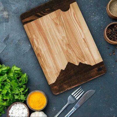 Wooden Cutting Large Board Mountain