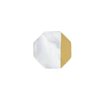 Dessous de verre or | marbre | Céramique 10x10x1 cm 3