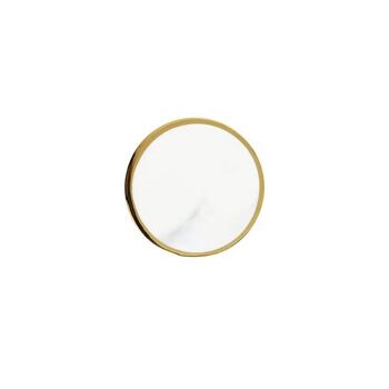 Dessous de verre or | marbre | Céramique 10x10x1 cm 2