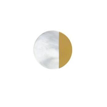 Dessous de verre or | marbre | Céramique 10x10x1 cm 5