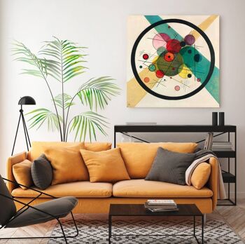 Peinture abstraite, impression sur toile : Wassily Kandinsky, Cercles dans un cercle 2