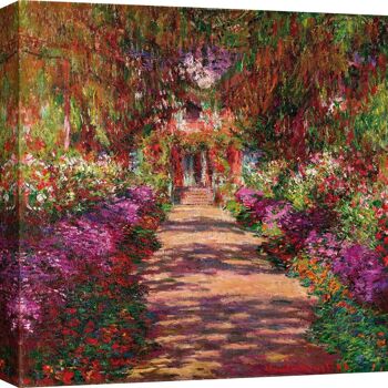 TOILE QUALITÉ MUSÉE : Claude Monet, Allée dans le jardin de Monet, Giverny 1