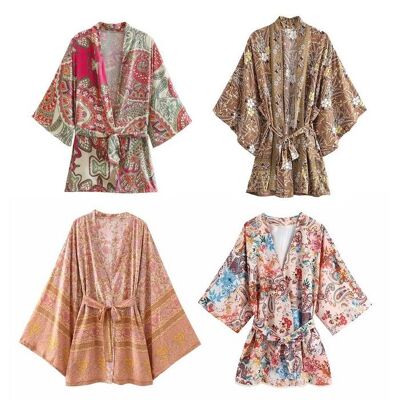 Kimono femme | bohème | dessins vintage | nu