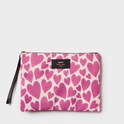 Pink Love XL Pouch Bag