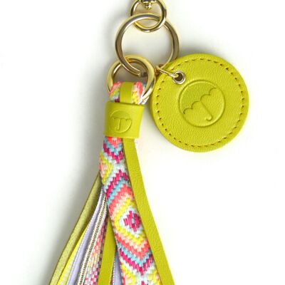 Addict Fringed Pendant Keychain