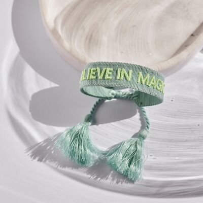 Believe in magic statement bracelet