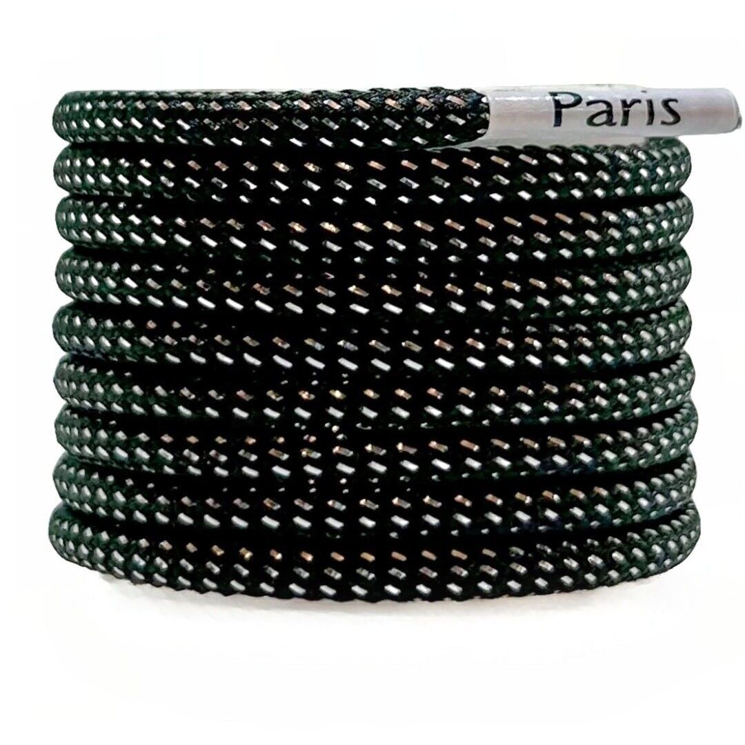 Lacci in lurex grigio nero