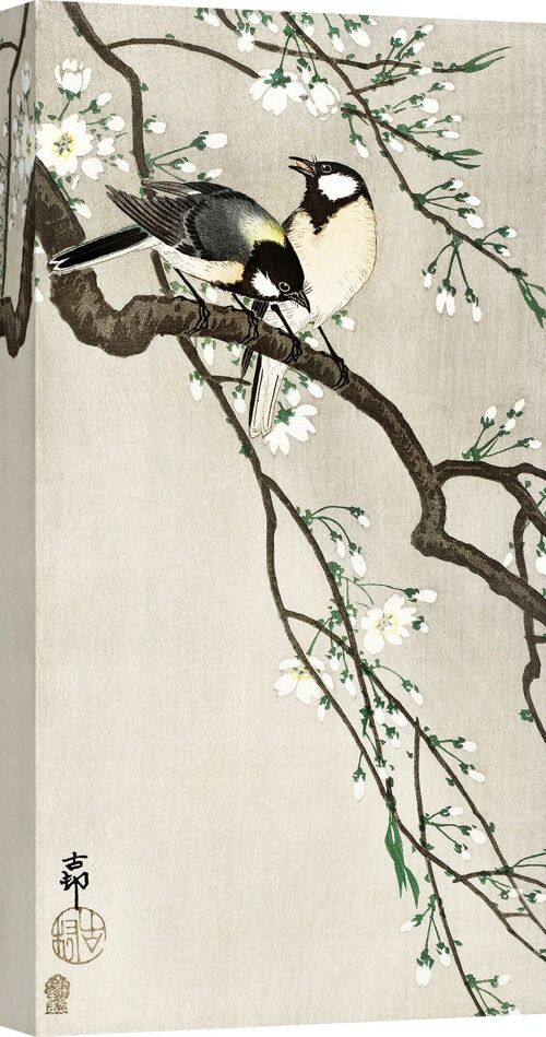 Quadro giapponese: Ohara Koson, Uccellini sul ramo