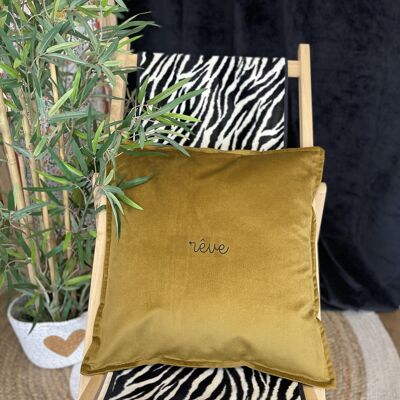 Golden Velvet Cushion