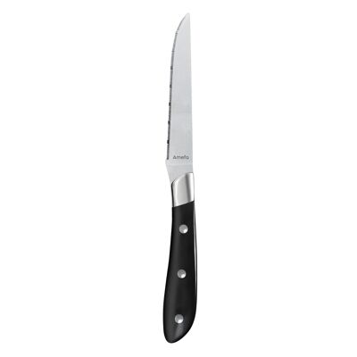 Achille Noir - Juego de 4 cuchillos para bistec - AMEFA