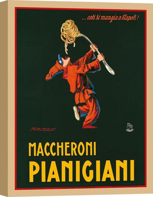 Poster vintage: Mauzan Maccheroni, Pianigiani