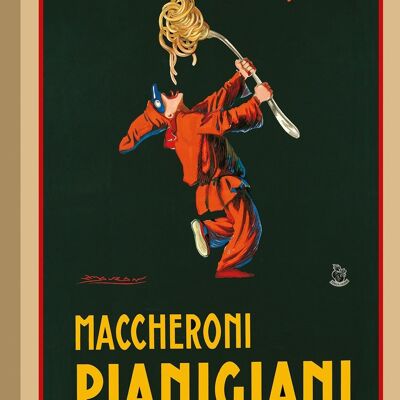 Vintage-Poster: Mauzan Makkaroni, Pianigiani