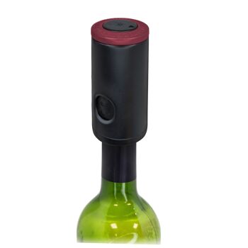 Bouchon et conservateur de vin avec indicateur sonore Noir 3
