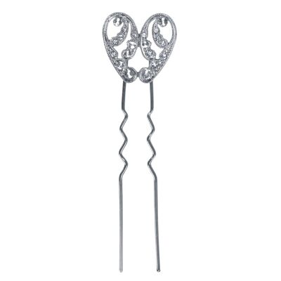 Pack of silver Bea hairpins