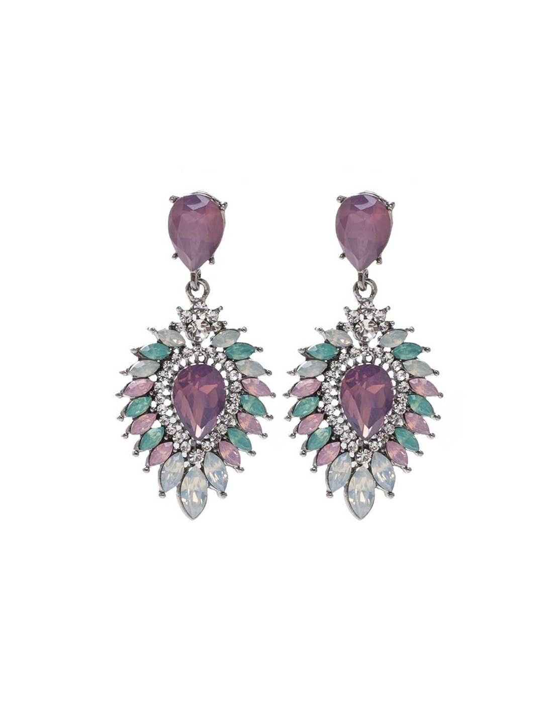 Orecchini Emma Mauve Green Party