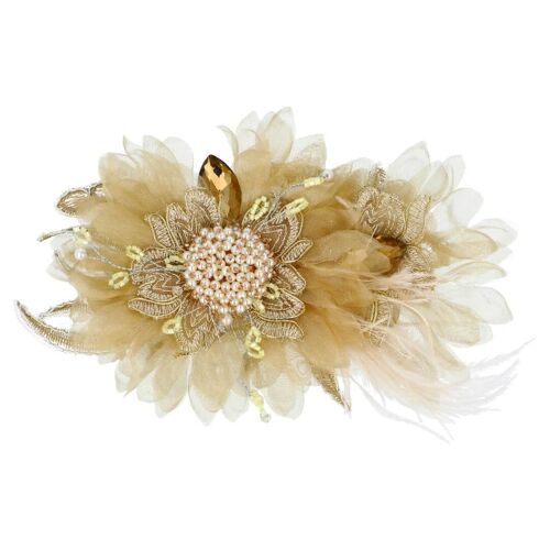 Broche flor Faral.la Beige