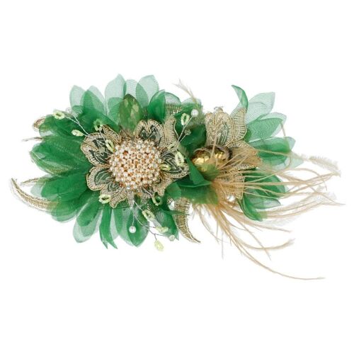 Broche flor Faral.la Verde