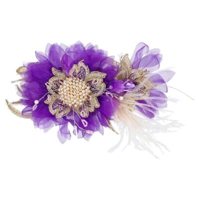 Flower brooch Faral.la Purple