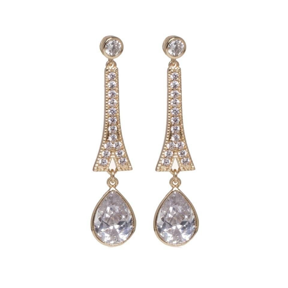 Goldene Candela-Ohrringe