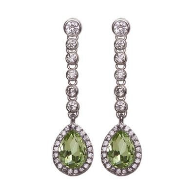 Boucles d'oreilles Carla vertes