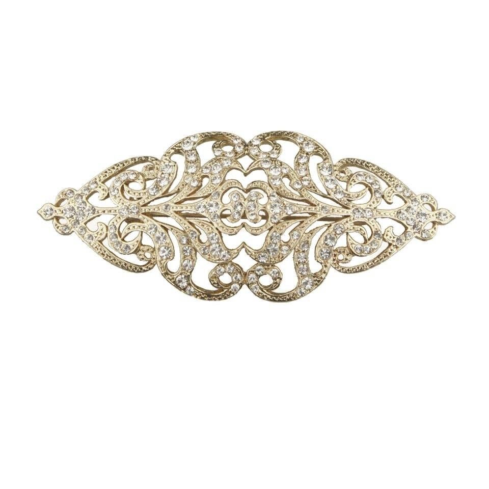 Spilla in oro con iris