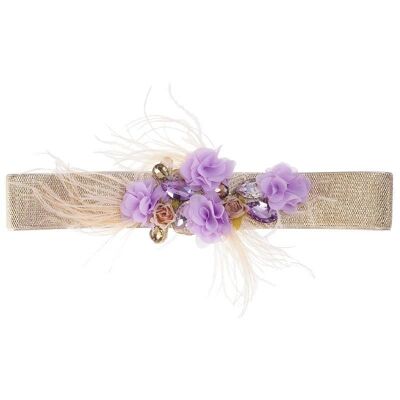 Mauve Alizee Flowers Belt.