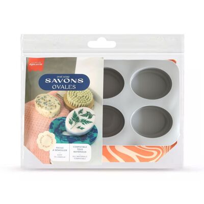 Stampo in silicone - Sapone Ovale X 6