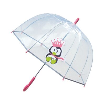 Parapluie enfant transparent pingouin