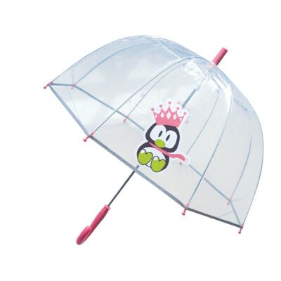 Parapluie enfant transparent pingouin
