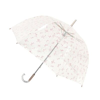 Parapluie femme transparent cloche constellation